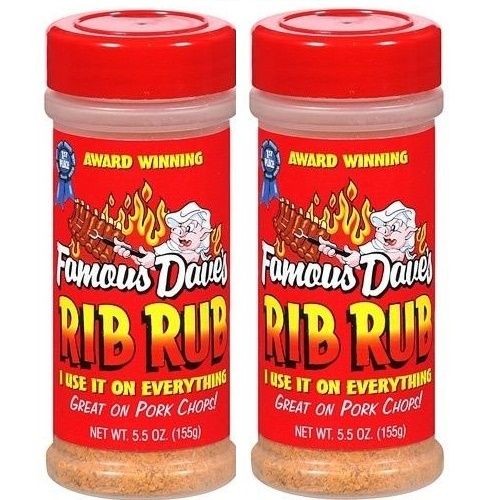 Famous Dave’s Rib Rub Seasoning 2 Bottle Pack
