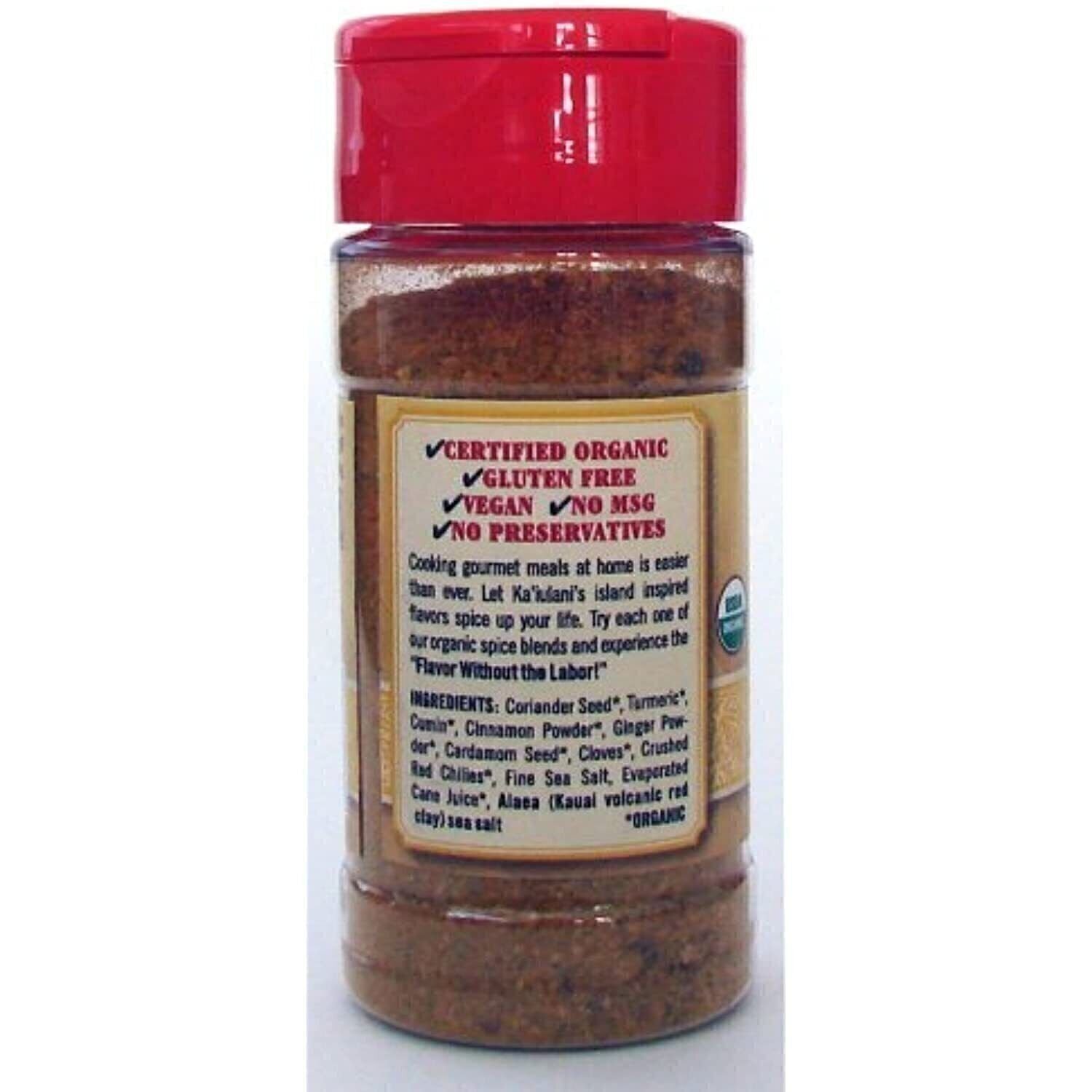 Kaiulani Spices, Seasoning Exotic Curry Medium, 3 Ounce