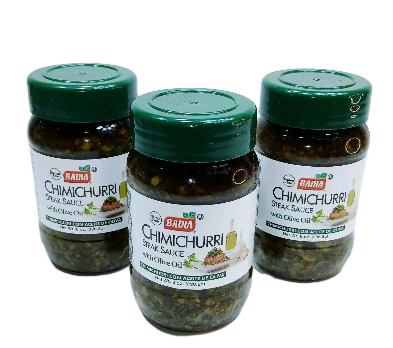 2~ Jars Badia Chimichurri Steak Sauce With Olive Oil | 8oz | Gluten Free Kosher