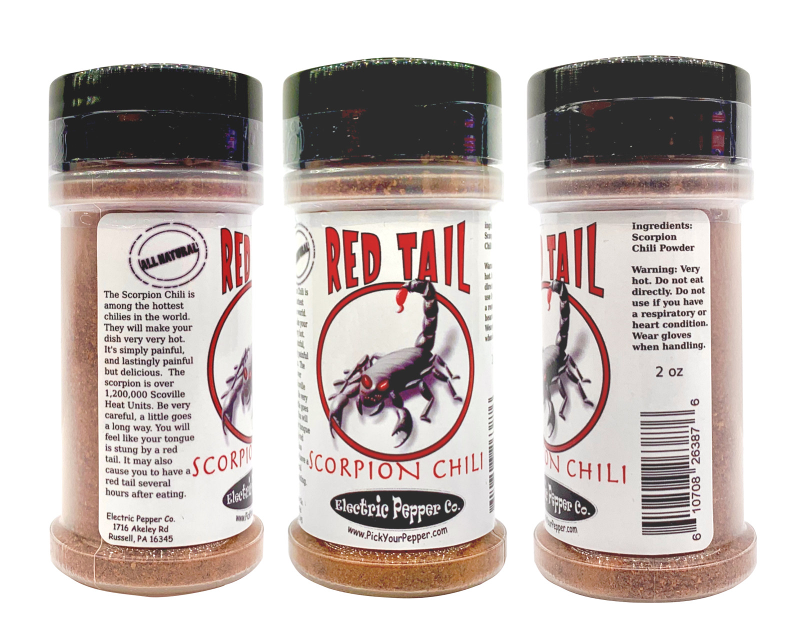 Chili Powder Gift Set Ghost Pepper Scorpion Habanero Hot Spice Blend Seasoning