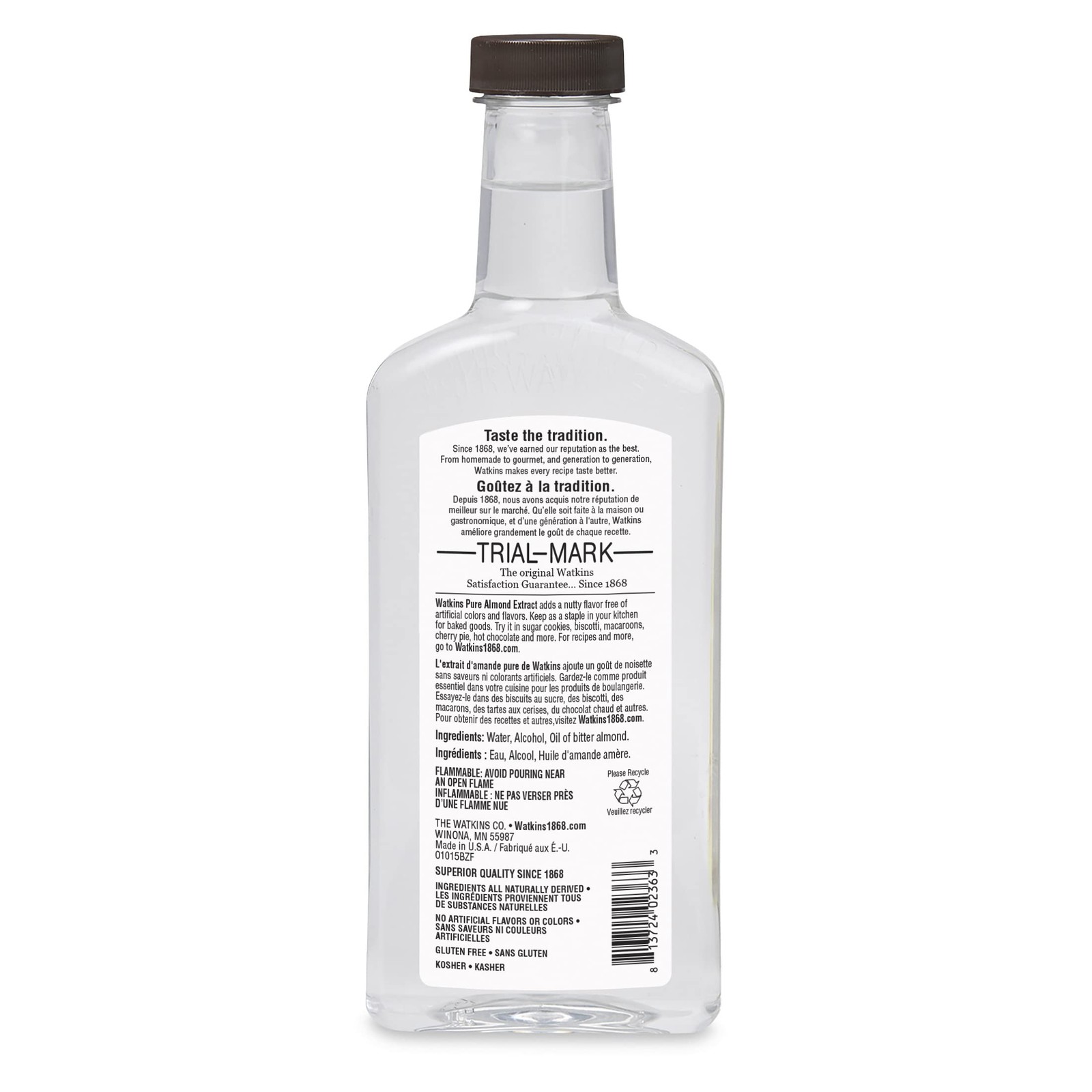 Watkins Pure Almond Extract, 11 oz. Bottle, 1 Count