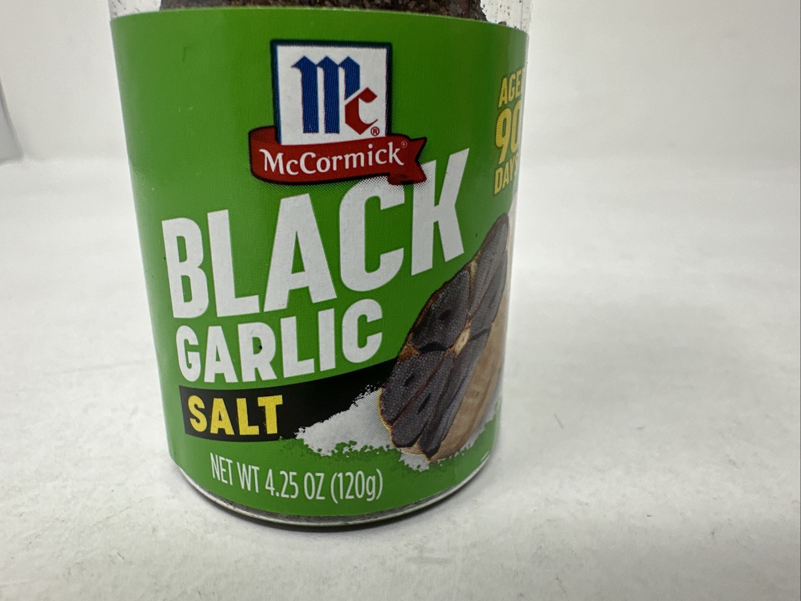 McCormick BLACK GARLIC SALT Sweet Savory 4.25oz BB 2019 Discontinued & Rare