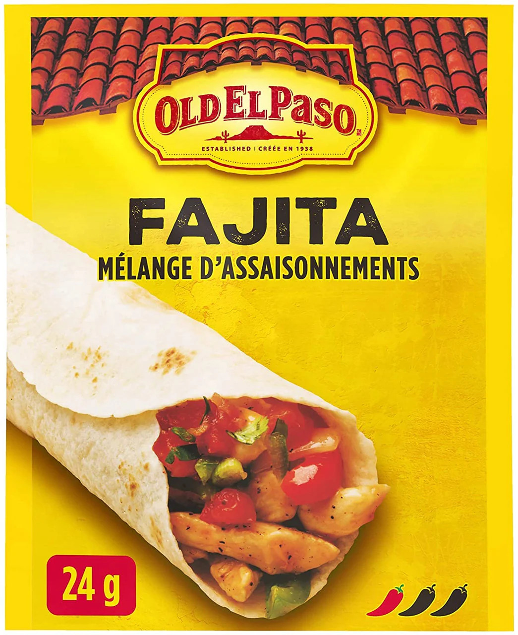 Old El Paso Fajita Seasoning Mix, 24g/0.8oz., 3-Pack {Imported from Canada}