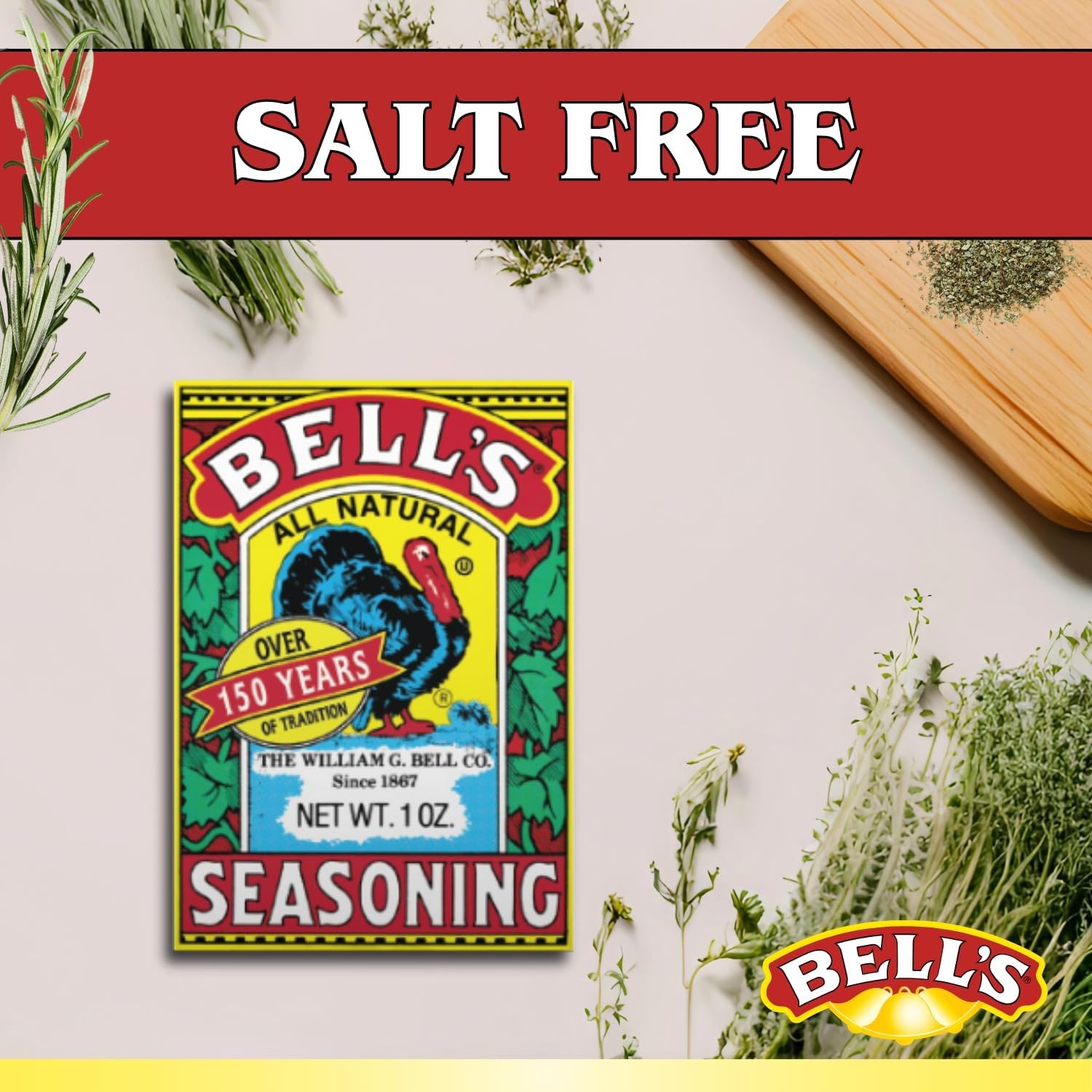 Bell’s All Natural Seasoning – 1 oz Box – Classic 1 Ounce (Pack of 4)