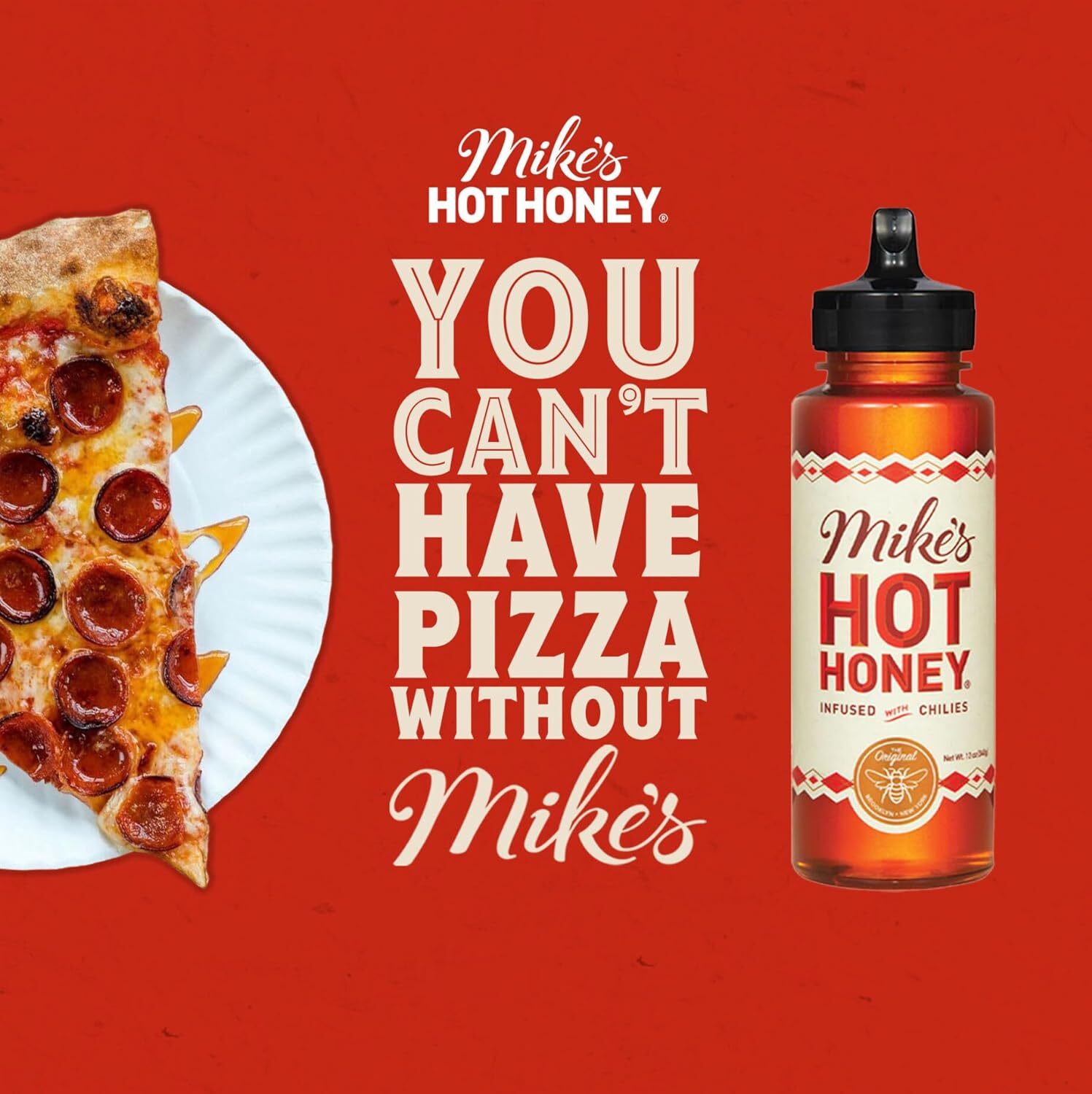 Mike’s Hot Honey 10 oz Easy Pour Bottle 1 Pack Honey 100% Pure Honey Gluten-Free