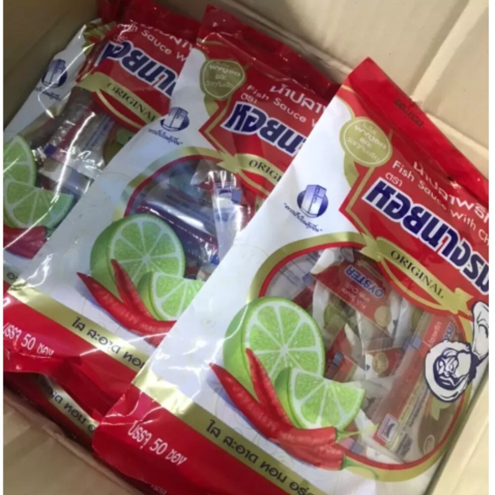 Fish Sauce Food Mixed Chili Seasoning Salty Spicy Thai Original 2Pack(100Sachet)