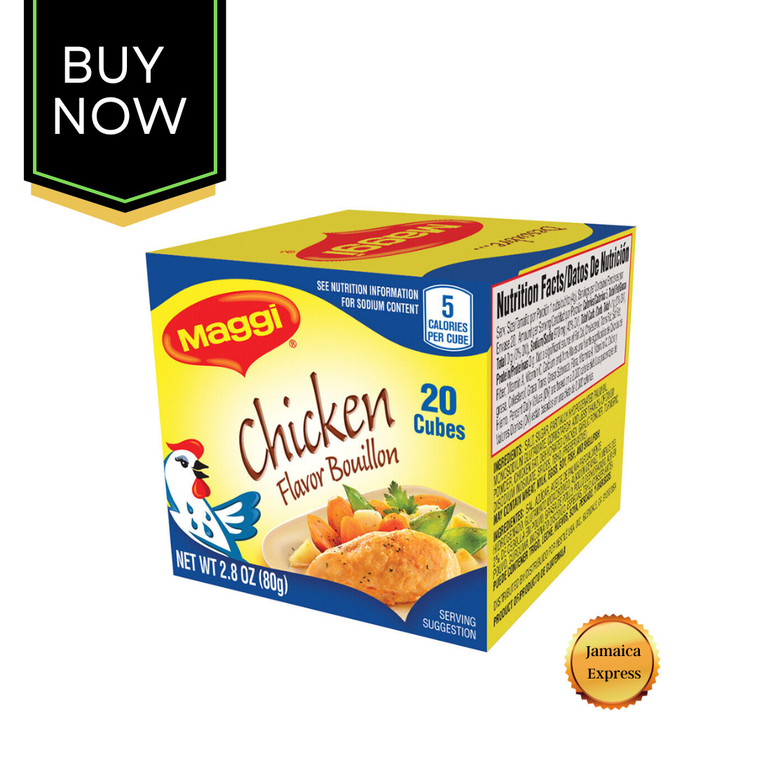 Maggi Chicken Flavor Bouillon Cubes, 2.82 oz( 20 Cubes)