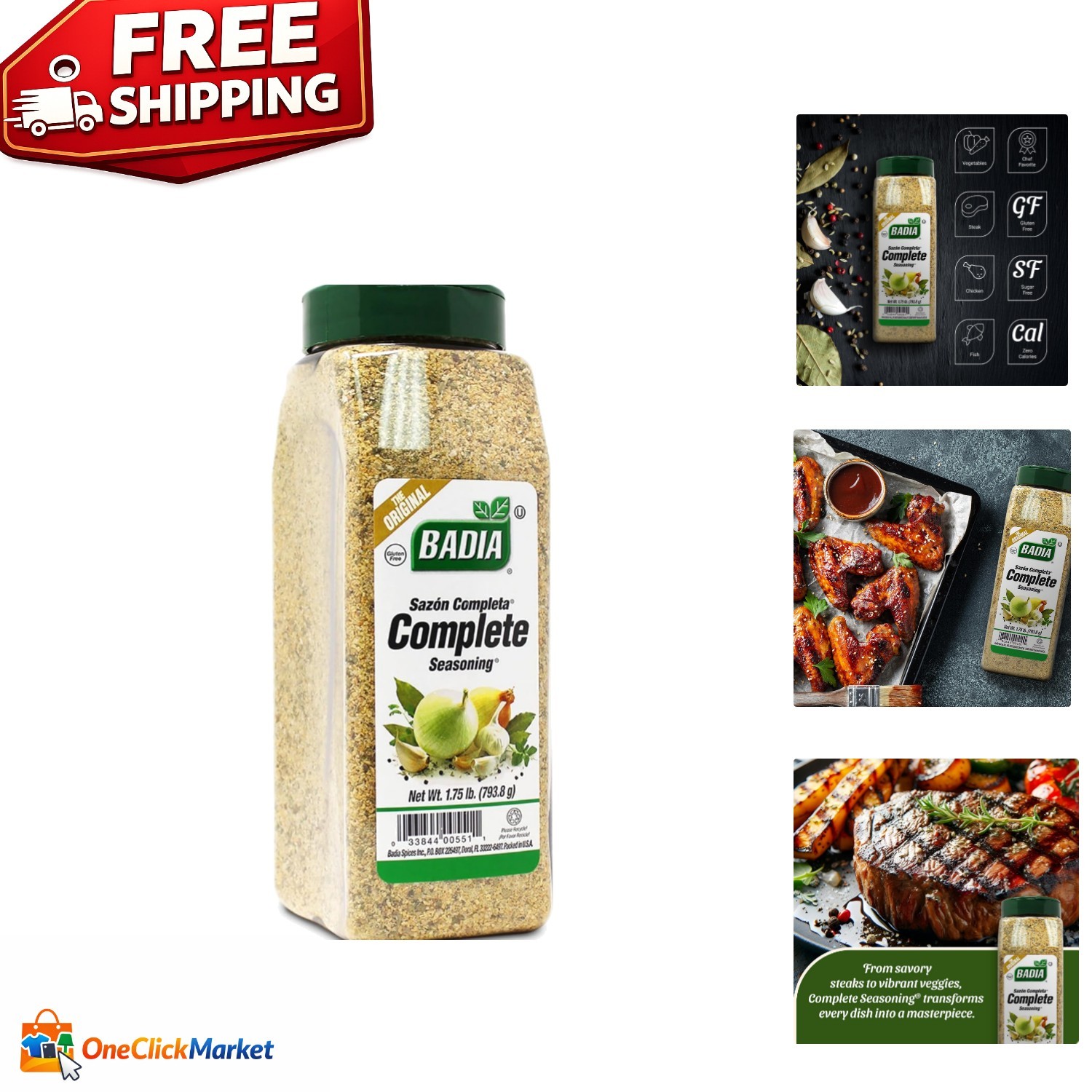 28oz Complete Seasoning with Garlic, Onion & Herbs – Elevate Every Meal