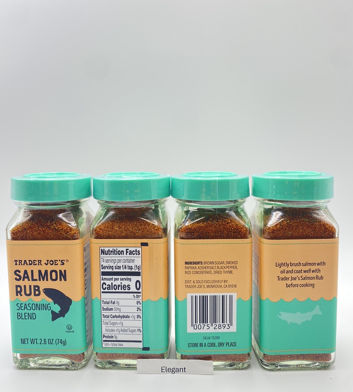 4 PACK Trader Joe’s Salmon Rub Seasoning Blend 2.6 oz Each New Seasonal Edition