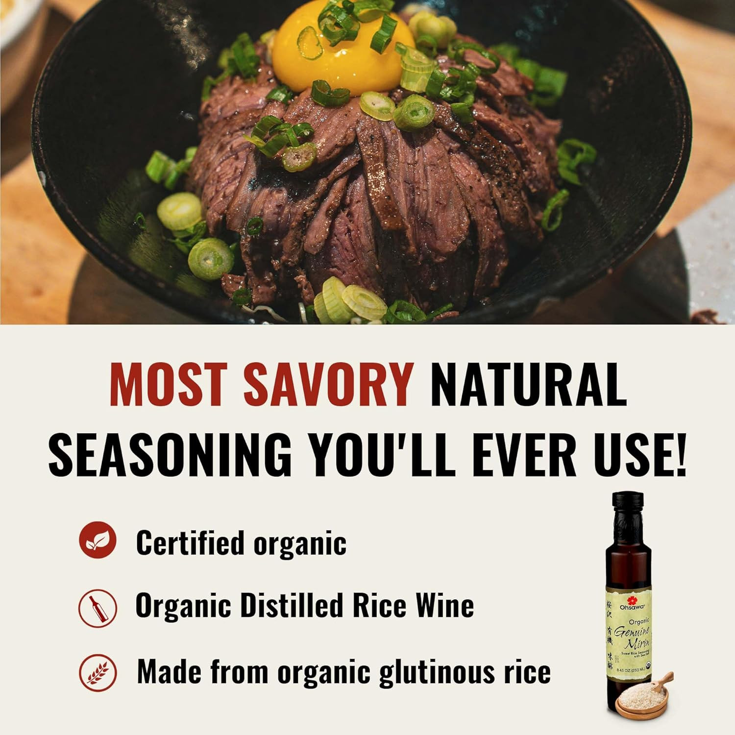 Ohsawa – Genuine Mirin, Authentic Japanese Sweet Cooking Wine, Vegan, Non-Gmo, U