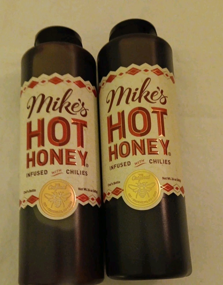 2 Mike’s Hot Honey 24 oz Chef’s Bottle Spicy Honey .24 Oz Each (BN18)