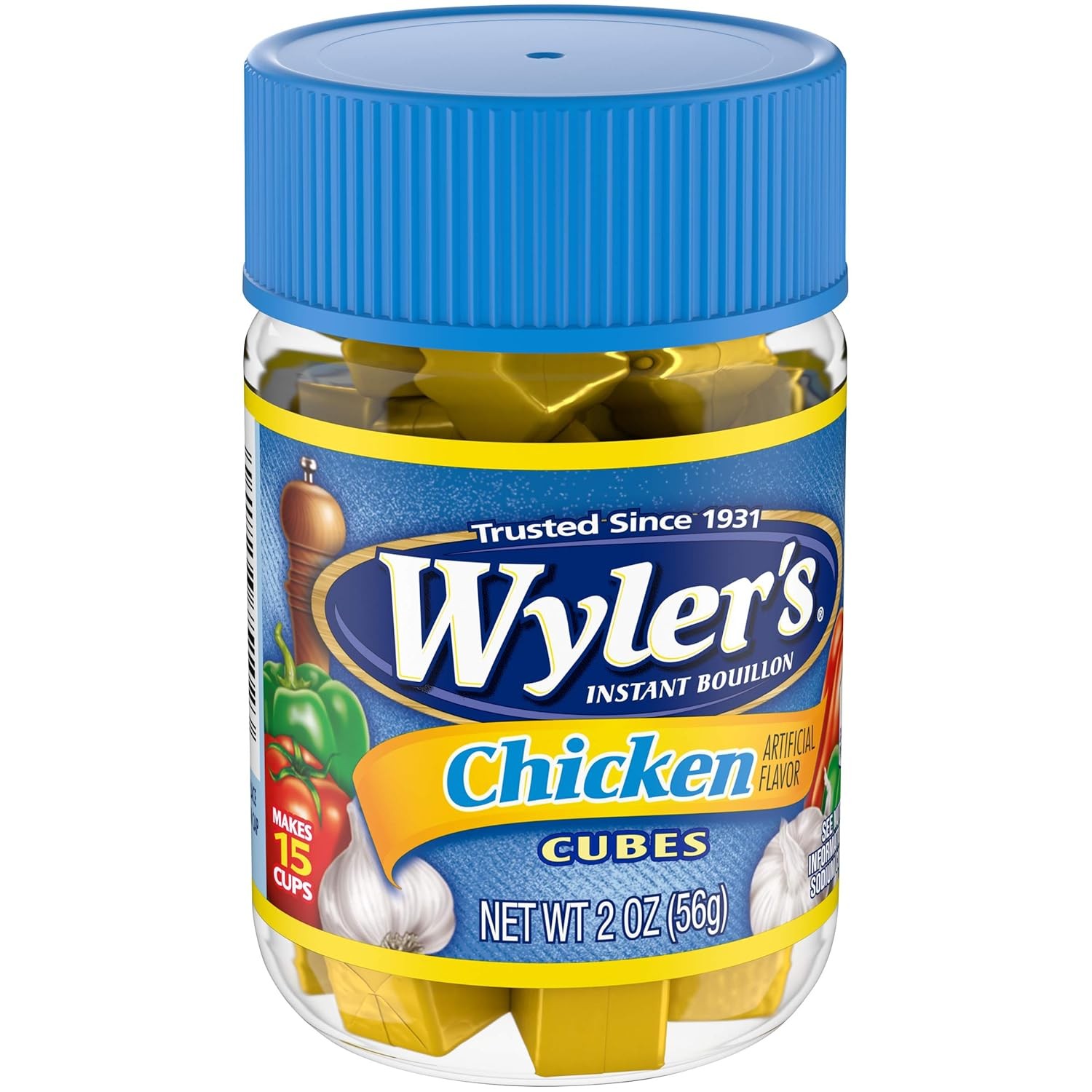 Wyler’s Instant Bouillon Chicken Flavored Cubes (2 oz Jar)