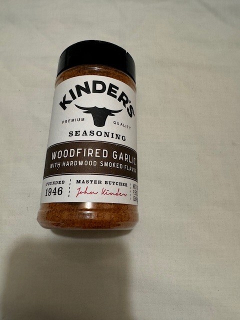 Kinder’s Woodfired Garlic Rub with Hardwood Smoked Flavor 9.5 oz – FRESH