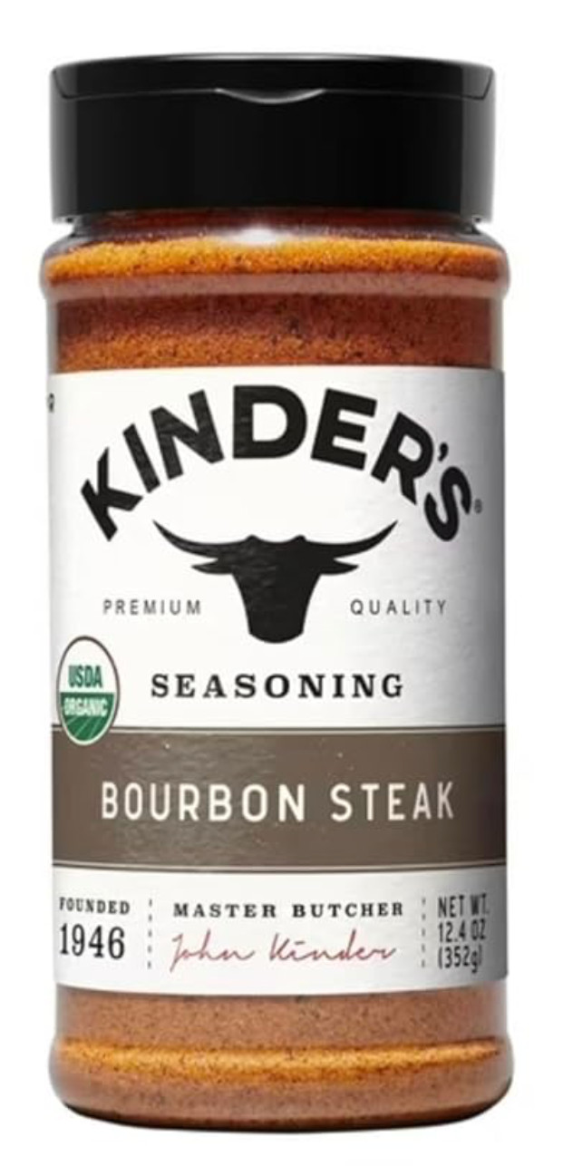 Kinder’s Seasoning 12.4 oz. BOURBON STEAK Meat Rub Spice BULK SiZe * BB 7/2028