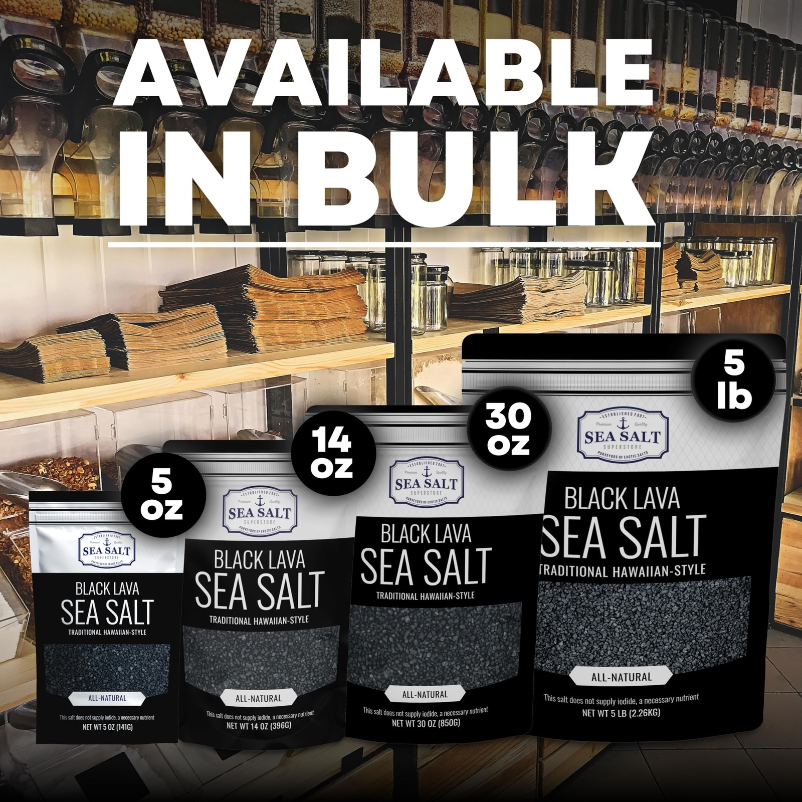 Black Lava Hawaiian Sea Salt Infused with Activated Charcoal – Hawaiian-Style…