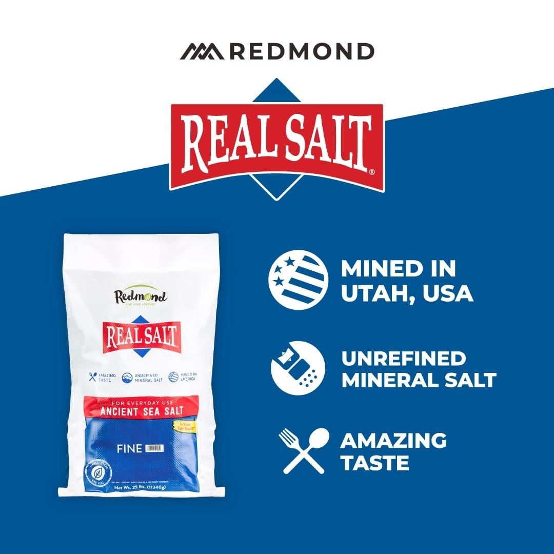 Unrefined Natural Sea Salt – Gluten Free, 25 lb