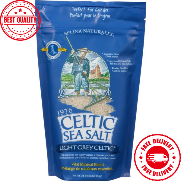 Sal Marina Gris Celta Gruesa 1 Lb No Refinada Para Especias Y Condimentos Nueva