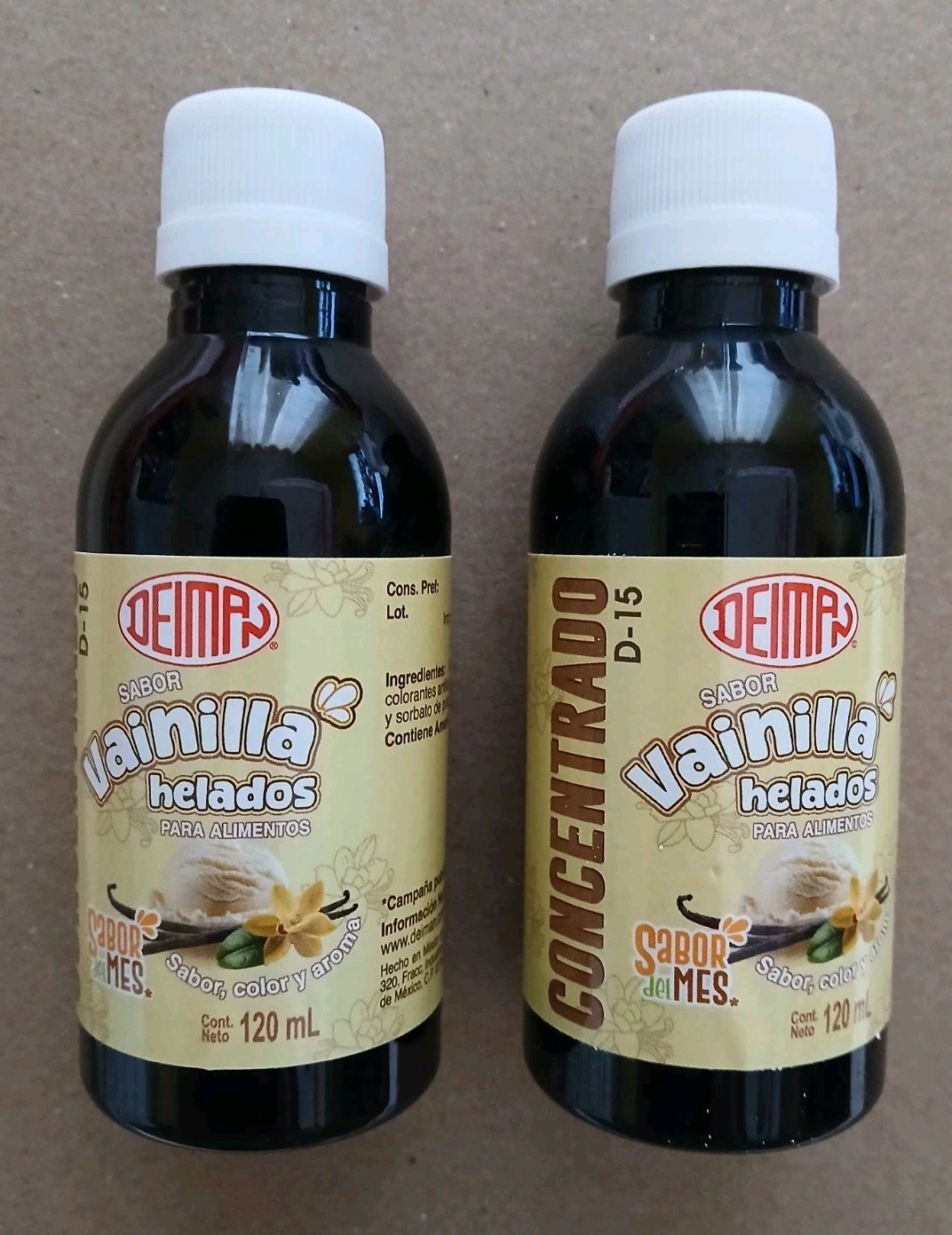 2X DEIMAN VANILLA ( VAINILLA ) CONCENTRATE – 2 BOTTLES OF 4.1oz (120ml) EACH