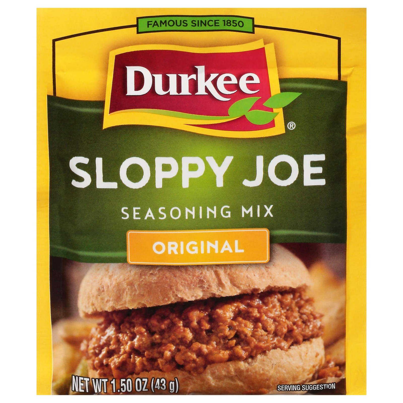 Durkee Sloppy Joe Seasoning Mix, 1.50 Ounce Packet 1.5 (Pack of 1)