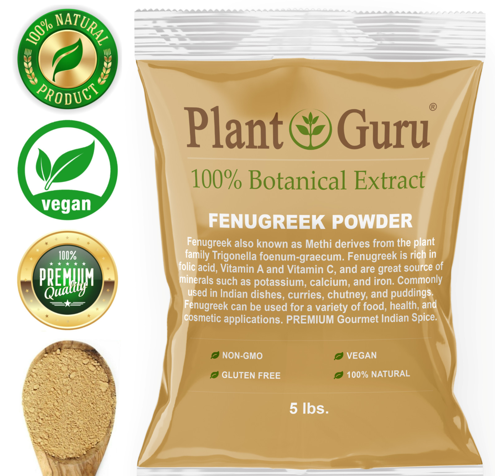 Fenugreek Seed Powder Non-GMO Ground Trigonella Foenum Graecum Bulk Methi