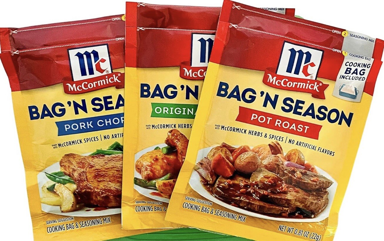 McCormick Bag ‘n Season 3 Flavor Variety Pack -Chicken, Pork Chops and Pot Roast