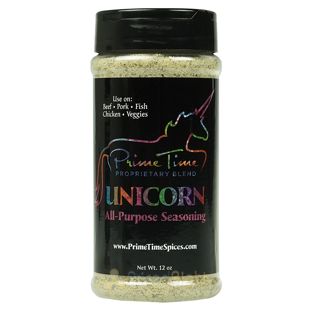 Prime Time Spices’ Unicorn All Purpose 12 oz. Seasoning For Any And All Meats