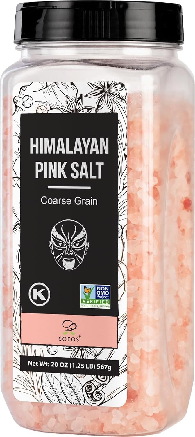 Himalayan Salt – Coarse Grain, 20 Oz, Himalayan Pink Salt, Pure Rock Salt for Gr