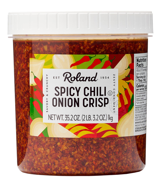 Roland Spicy Chili Onion Crisp, 2 Lb 3.2 Oz, Now in the Convenient Jar