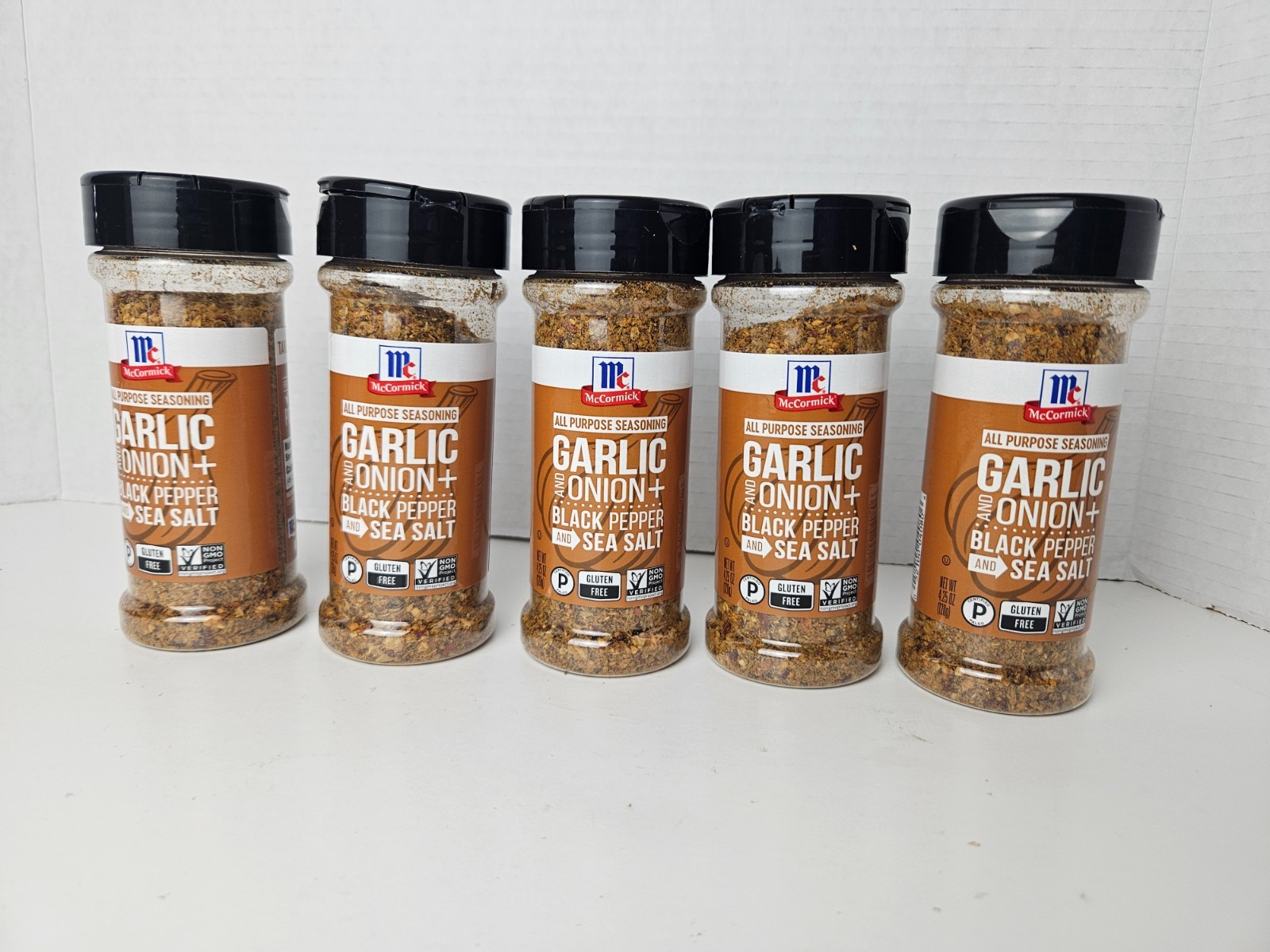 5 x McCormick Garlic And Onion, Black Pepper Sea Salt All Purpose Seasoning