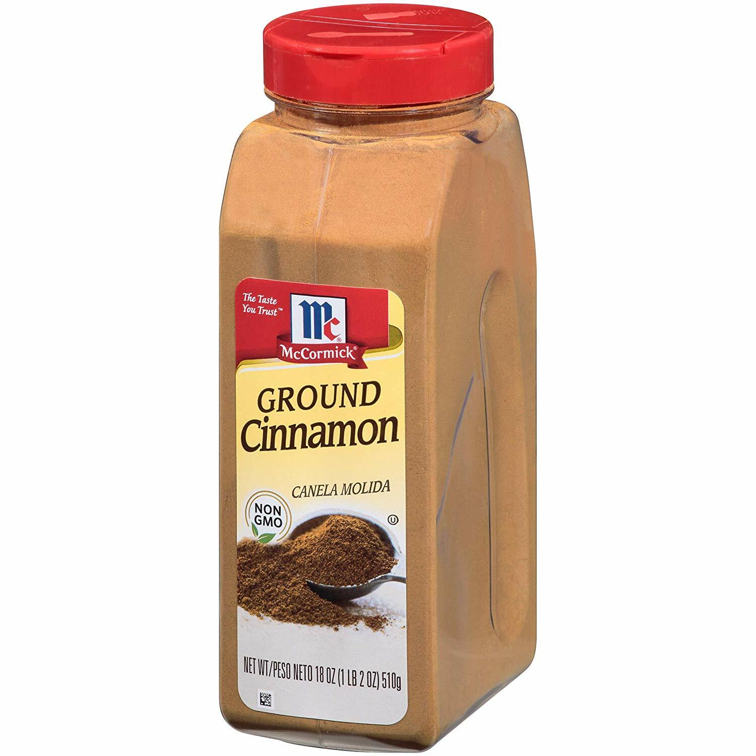 McCormick Ground Cinnamon, Rich Mahogany Color, 18 oz