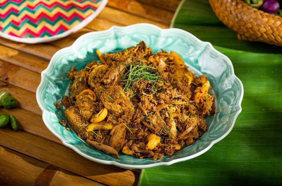 DRIED SPICY FERMENTED FISH PASTE WITH FISH MEAT (ไตปลาแห้ง) 500g. | Authentic