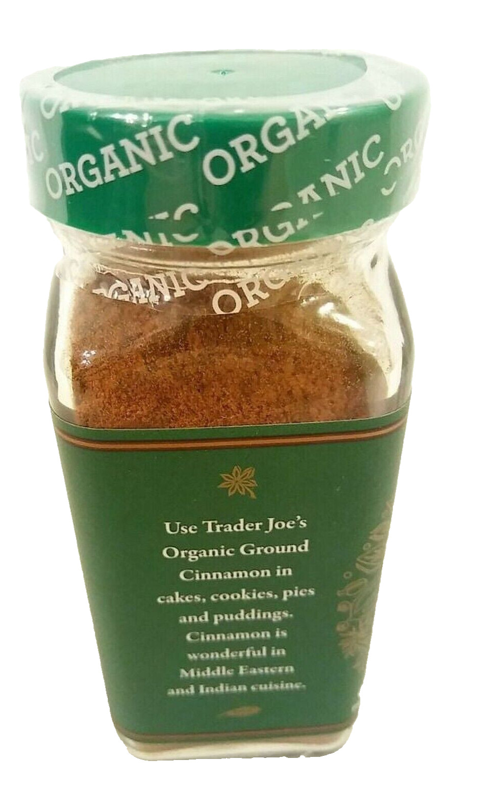 2 Pack Trader Joe’s Organic Ground Cinnamon Spices of the World 1.5 oz ea Jar