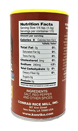 Konriko – Creole Seasoning 6 oz (Pack of 3) – Wheat Free 2 Ounce