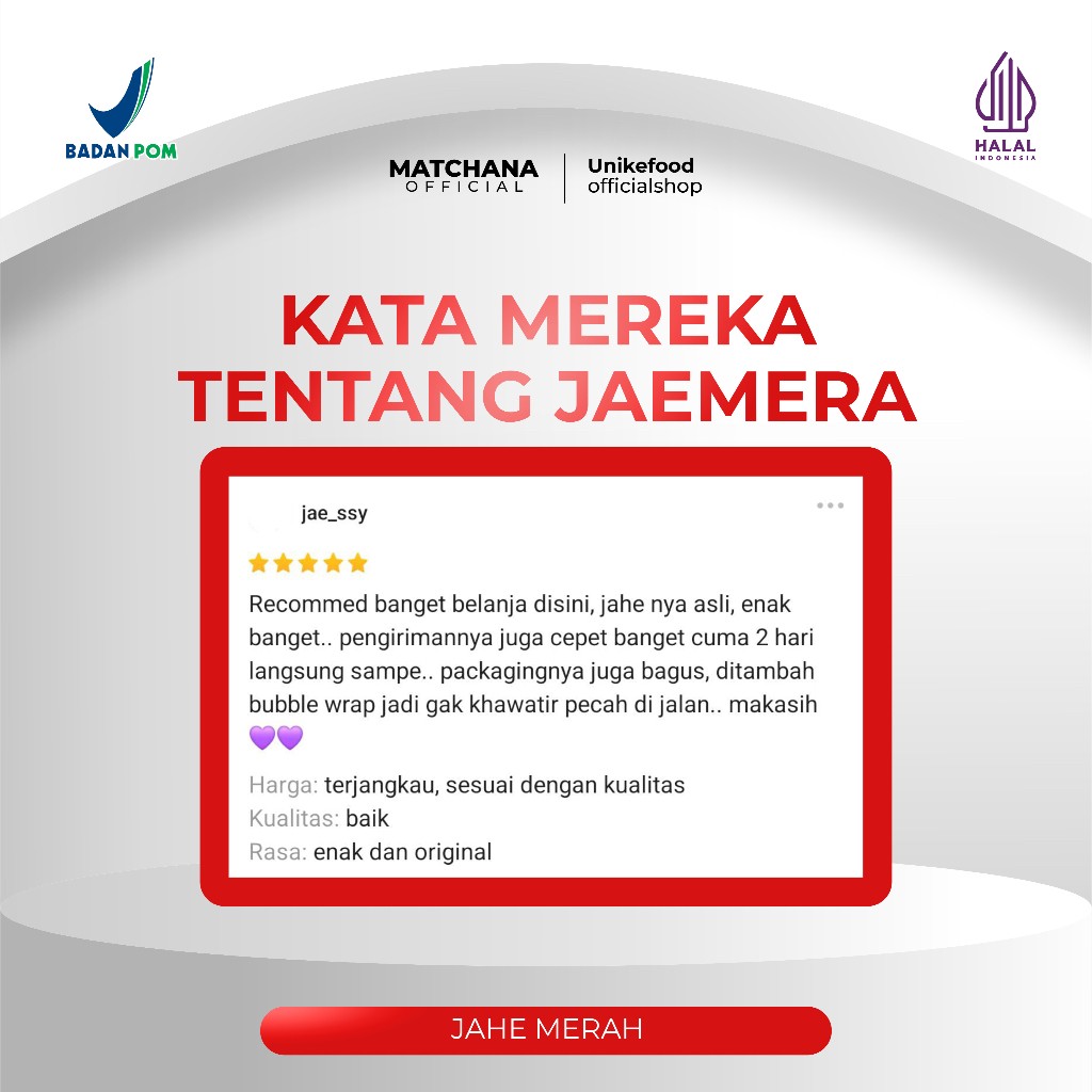 Bundling Jahe Merah Asli Jaemera & tea Bunga mindful ritual artisan quality