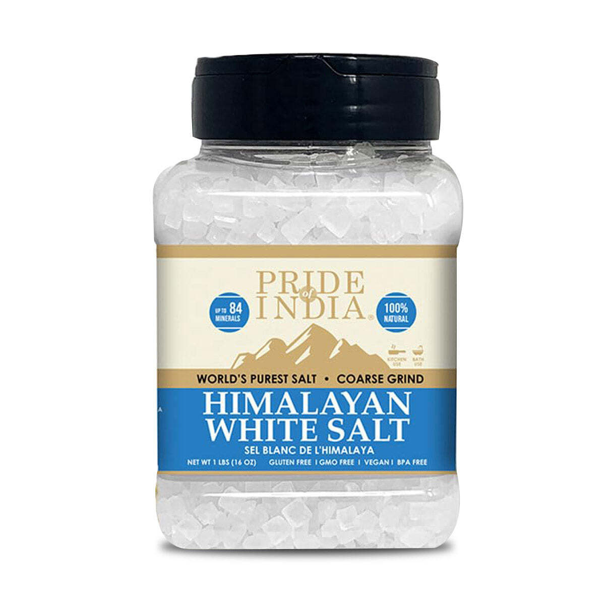 Himalayan White Rock Salt – Coarse Grind