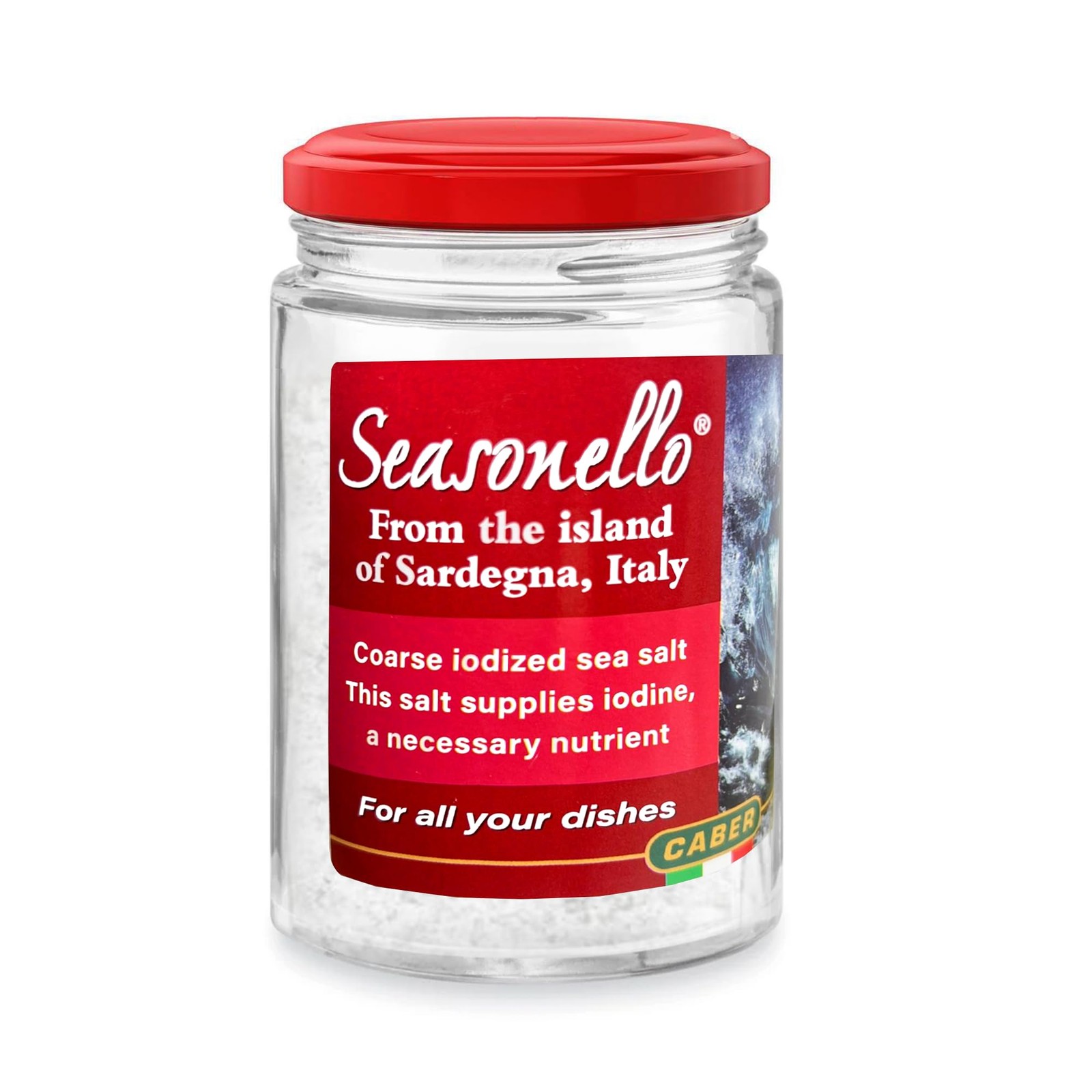 Coarse Sea Salt Enriched with Iodine, 200g