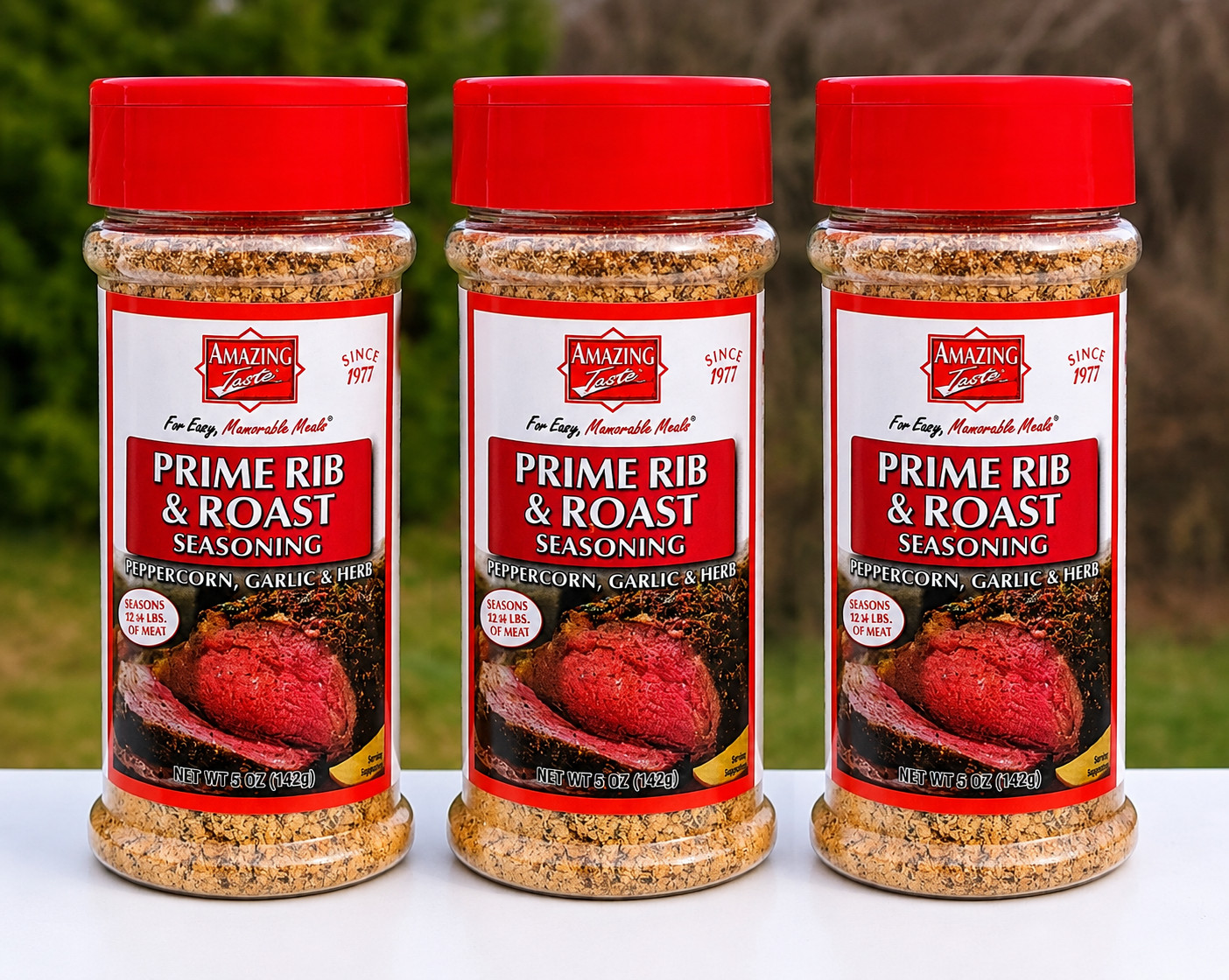 pack 3 Amazing Taste Premium Rub & Seasoning 5oz (Prime Rib & Roast) exp 09/26