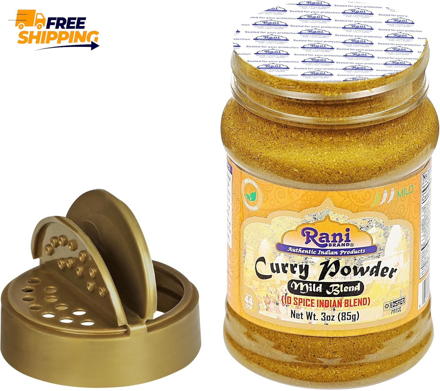 Rani Curry Powder Mild (10-Spice Authentic Indian Blend) 3Oz (85G) PET ✅