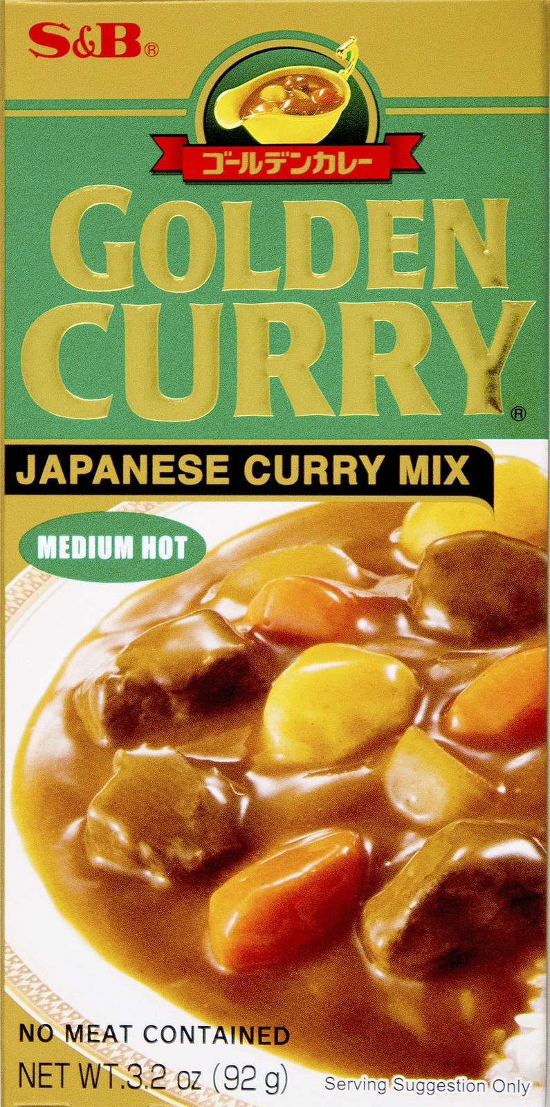 Japanese Golden Curry Mix Medium Hot 3.2oz