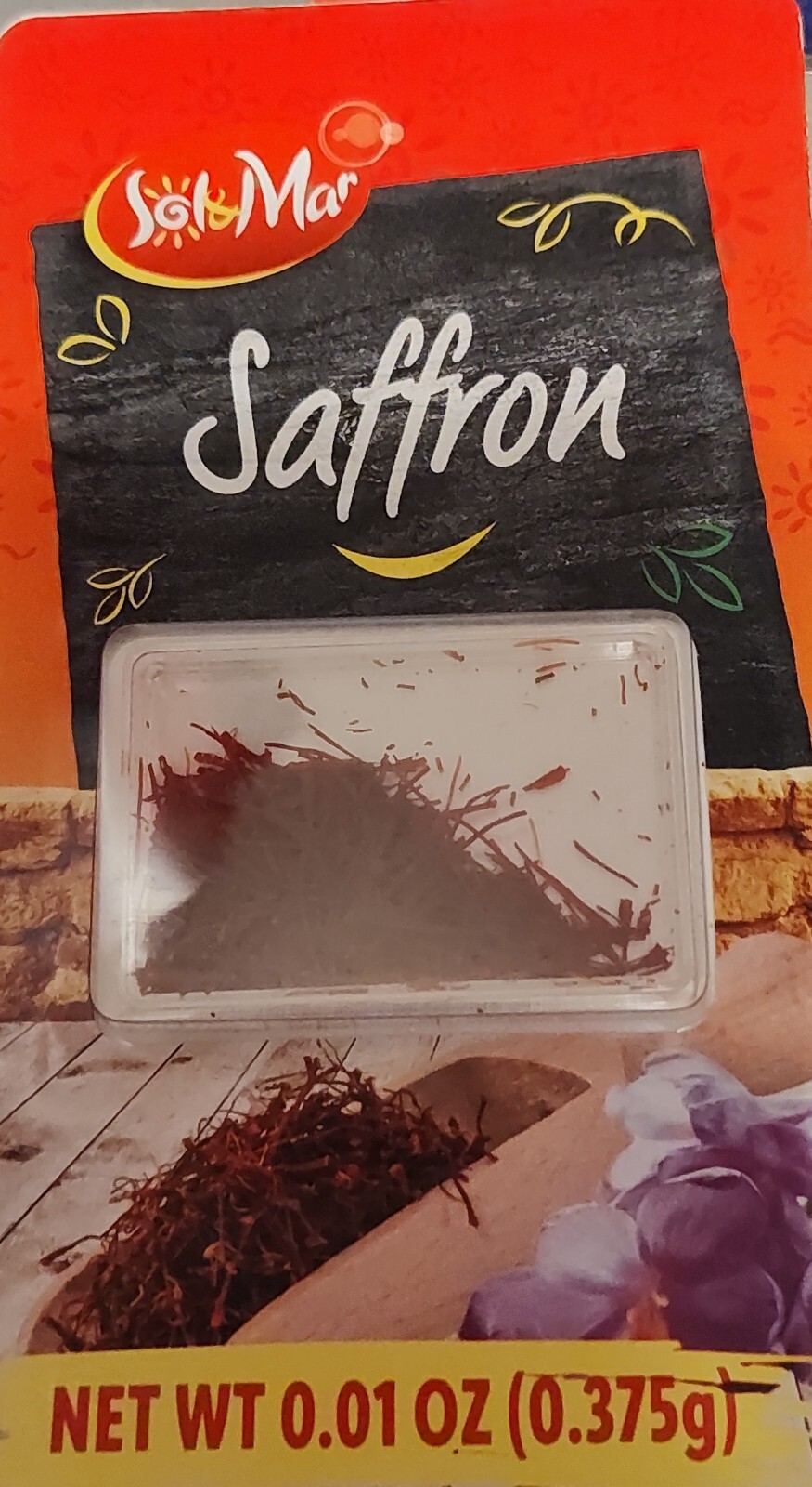 SOL & MAR- Pure Saffron Net Wt. (.375g) – – BB Nov 2026