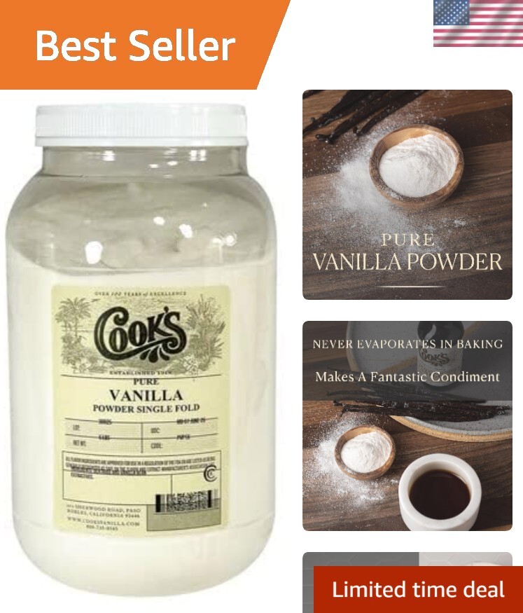 Cook’s, Pure Vanilla Powder, World’s Finest Gourmet Fresh Premium Vanilla, 5 …
