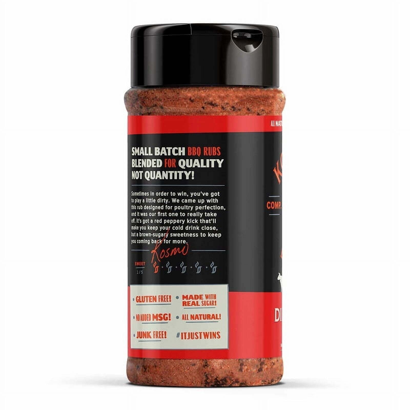 Dirty Bird Dry BBQ Rub and Seasonings for Chicken Pork and Beef Deliciously New