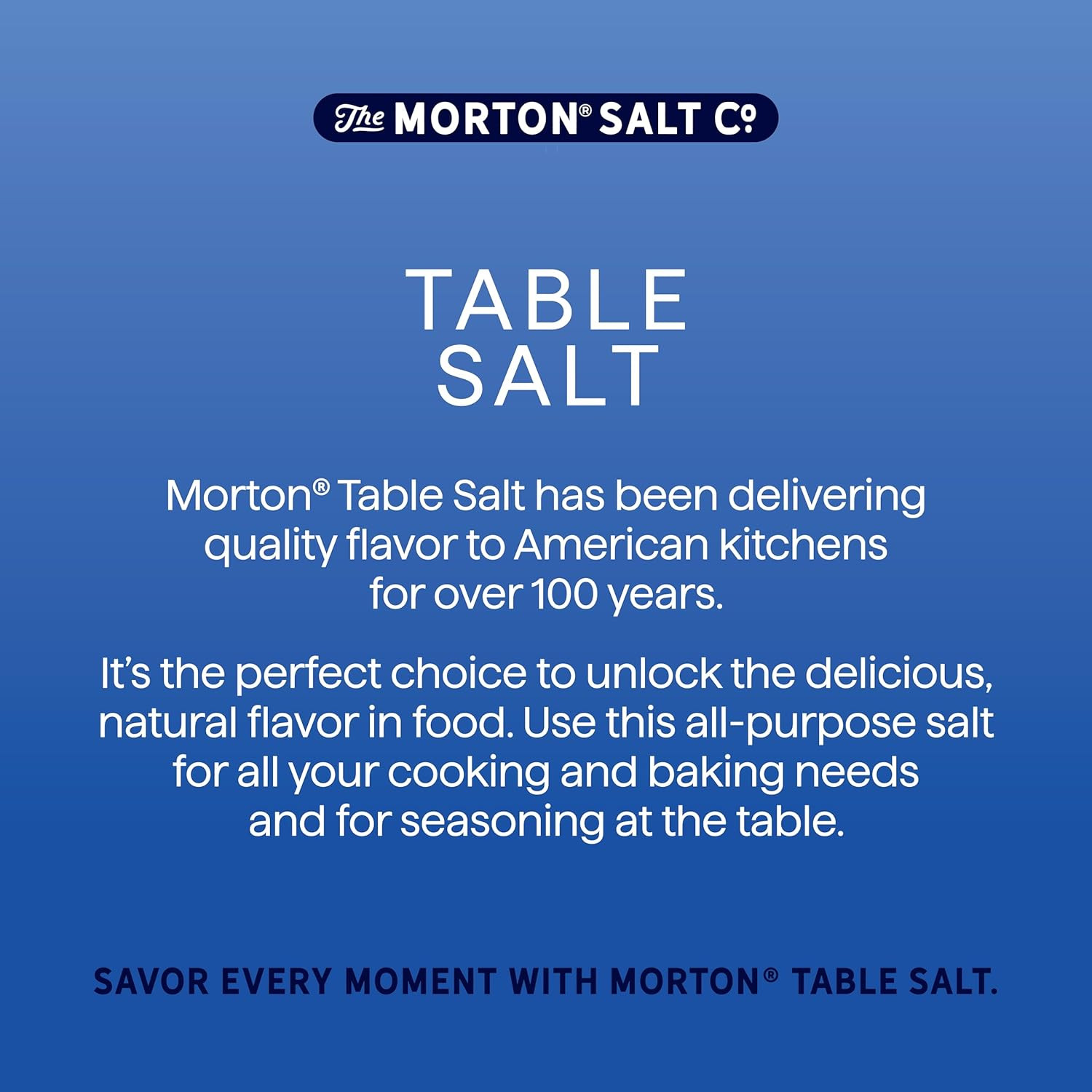 Plain Salt, (26 Oz), 2-Pack – All-Purpose, Non-Iodized Salt, Perfect for Cooking