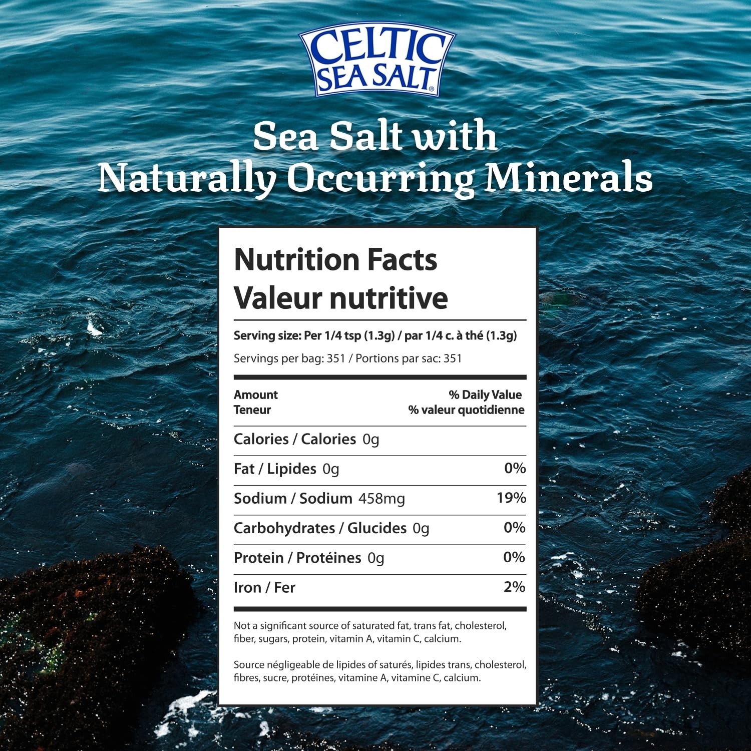 Fine Ground Mineral Sea Salt 1lb Bag