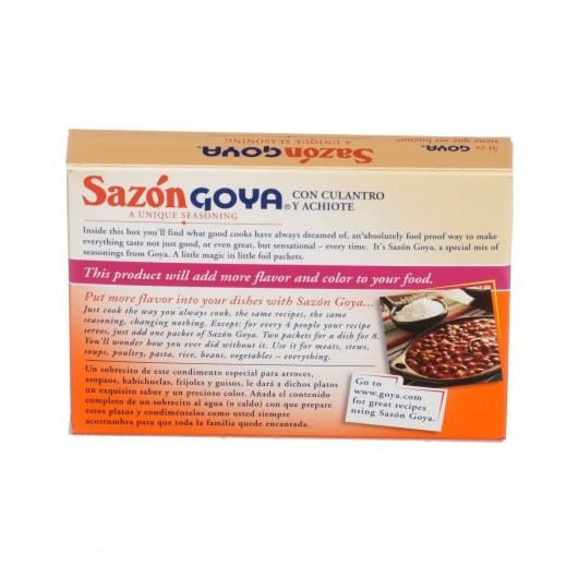 Goya Sazon Coriander/Achte, 1.41 Ounces, 36 Per Case