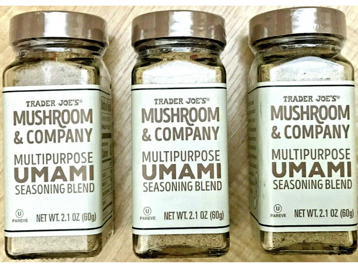 3 X Trader Joe’s Mushroom&Company Multipurpose Umami Seasoning Blend 2.1 oz Each