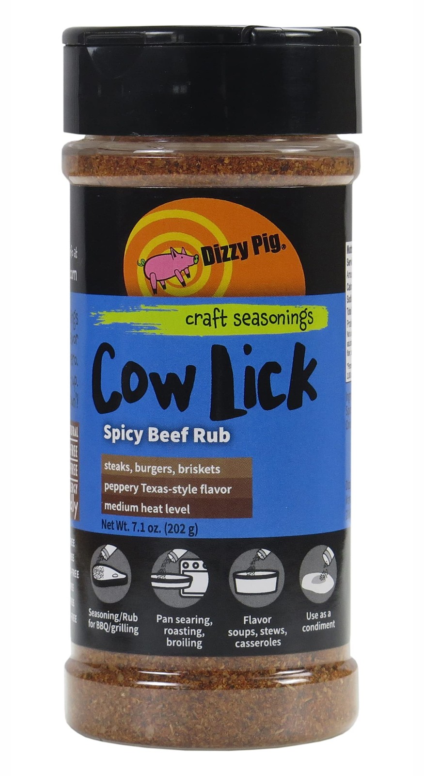 Texas-Style Spicy Beef Seasoning Rub – 8oz Shaker, Gluten-Free, MSG-Free