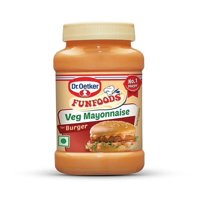 Dr. Oetker FunFoods Veg Mayonnaise Burger, 250g