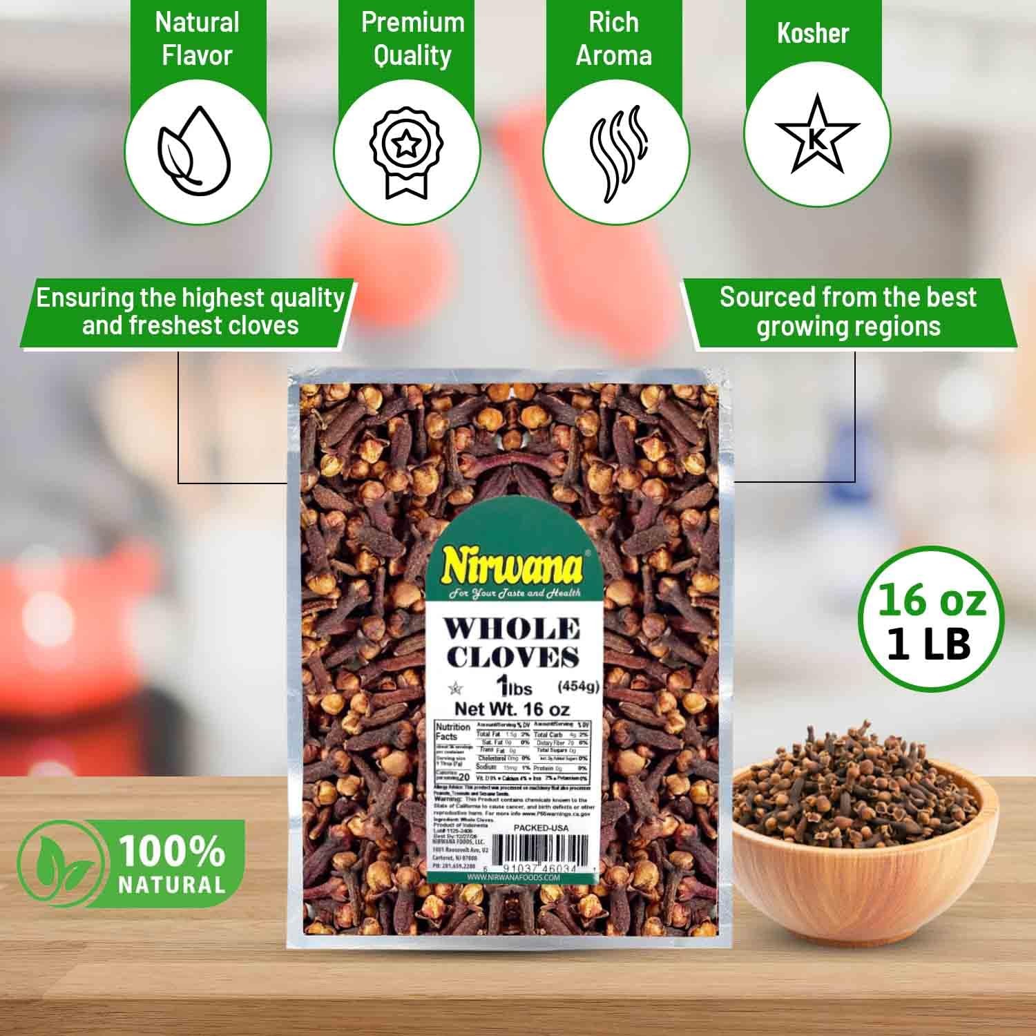 Asian Indian spice CLOVES Whole 1 lb | 16 oz | Laung | Clavo | (454g) Premium…