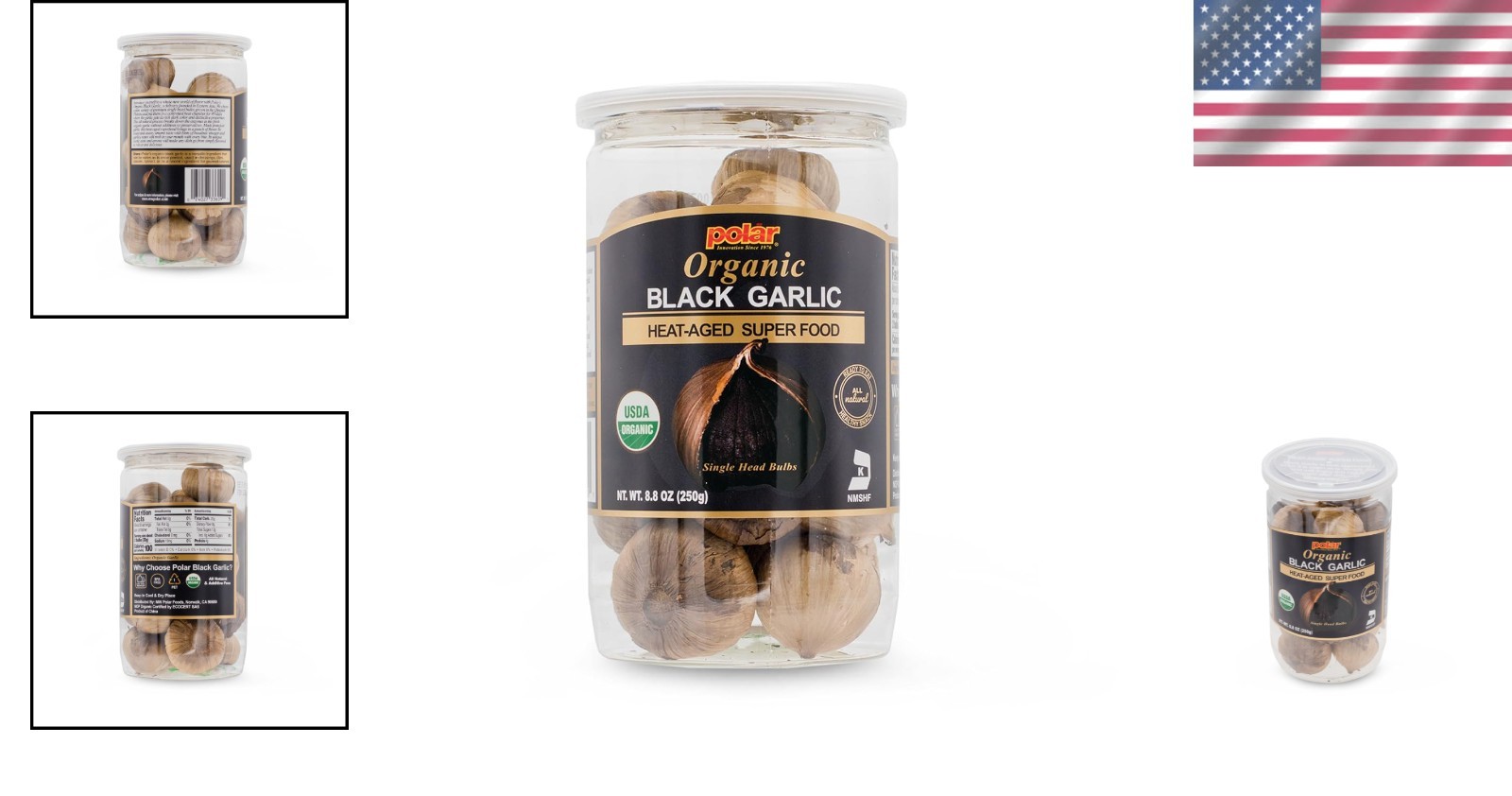 Chemical-Free Black Garlic Whole Bulbs